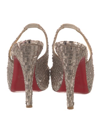 Christian Louboutin Sequins Slingback Pumps