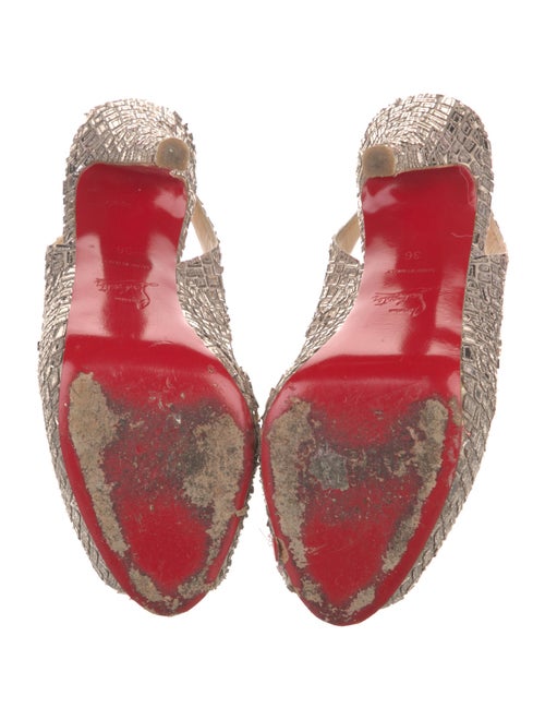 Christian Louboutin Sequins Slingback Pumps