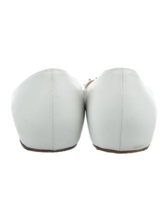 Christian Louboutin Spike Accents Leather Ballet Flats