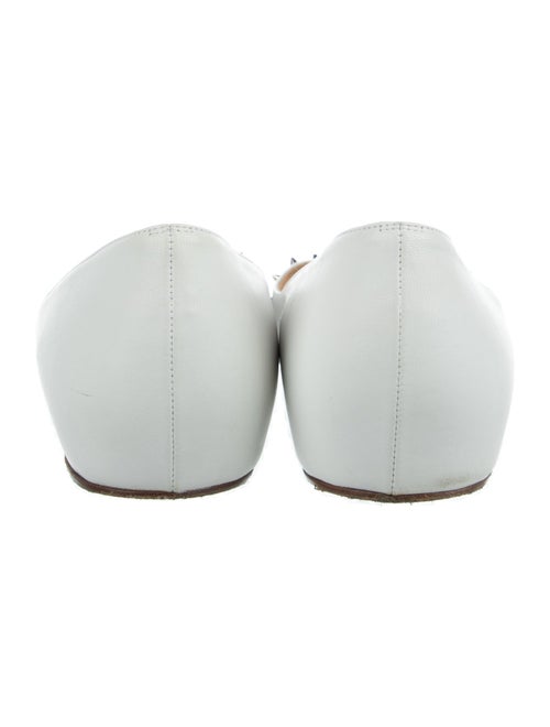 Christian Louboutin Spike Accents Leather Ballet Flats