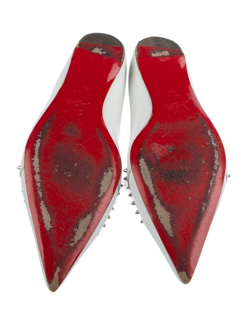 Christian Louboutin Spike Accents Leather Ballet Flats