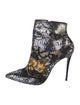 Christian Louboutin Mesh Lace Pattern Boots