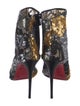 Christian Louboutin Mesh Lace Pattern Boots
