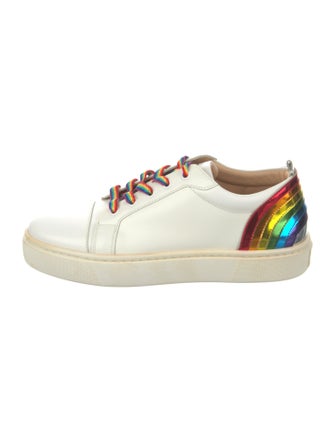 Christian Louboutin Leather Printed Sneakers