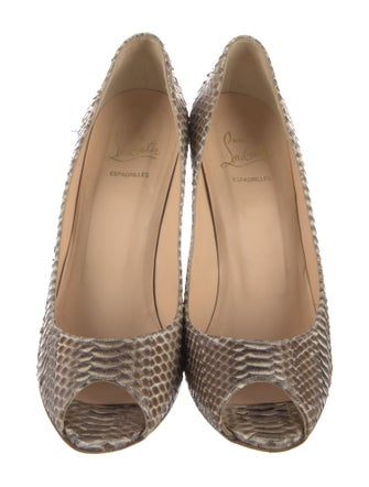 Christian Louboutin Snakeskin Animal Print Pumps
