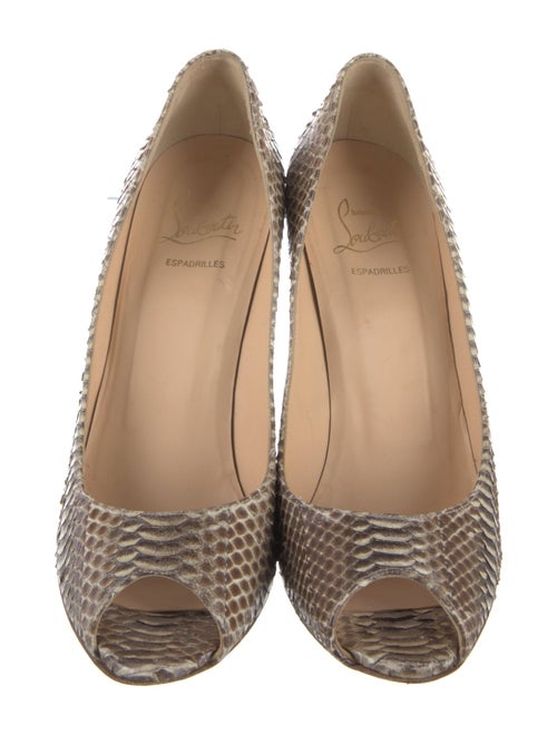 Christian Louboutin Snakeskin Animal Print Pumps
