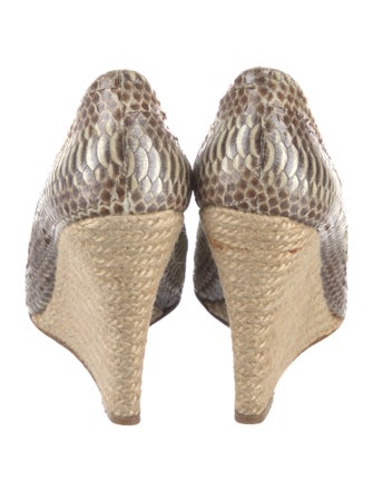 Christian Louboutin Snakeskin Animal Print Pumps