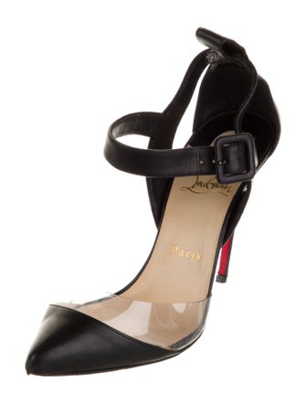 Christian Louboutin Leather Floral Print Pumps