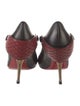 Christian Louboutin Quilted Pattern Leather Slingback Pumps