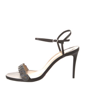 Christian Louboutin Leather Chain-Link Accents Sandals