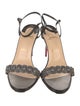 Christian Louboutin Leather Chain-Link Accents Sandals