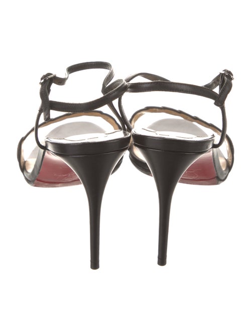 Christian Louboutin Leather Chain-Link Accents Sandals