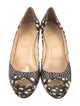 Christian Louboutin Snakeskin Animal Print D'Orsay Pumps