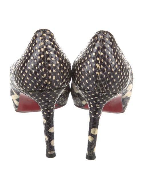 Christian Louboutin Snakeskin Animal Print D'Orsay Pumps