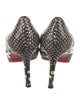 Christian Louboutin Snakeskin Animal Print D'Orsay Pumps