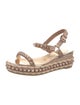 Christian Louboutin Rockstud Spike Leather Espadrilles