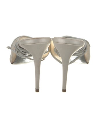 Christian Louboutin Lace Lace Pattern Slingback Pumps