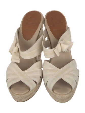 Christian Louboutin Bow Accents Espadrilles