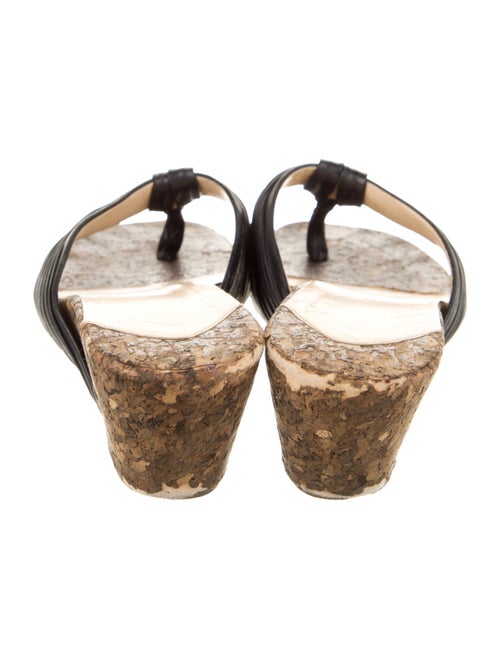 Christian Louboutin Leather Pleated Accents Espadrilles