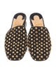 Christian Louboutin Spike Accents Suede Mules