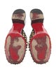 Christian Louboutin Spike Accents Suede Mules
