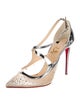 Christian Louboutin Mesh Crystal pumps