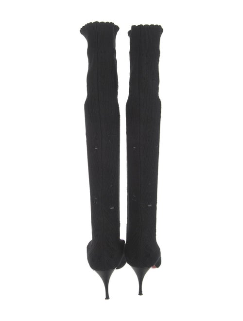 Christian Louboutin Distressed Accents Sock Boots