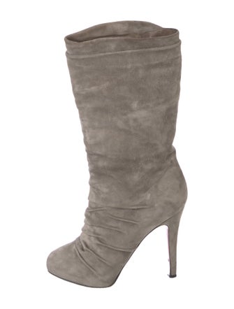 Christian Louboutin Suede Slouch Boots