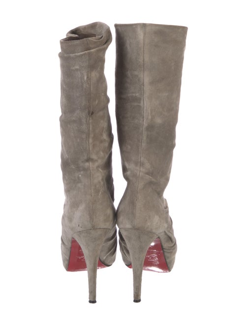 Christian Louboutin Suede Slouch Boots
