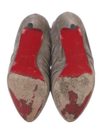Christian Louboutin Suede Slouch Boots