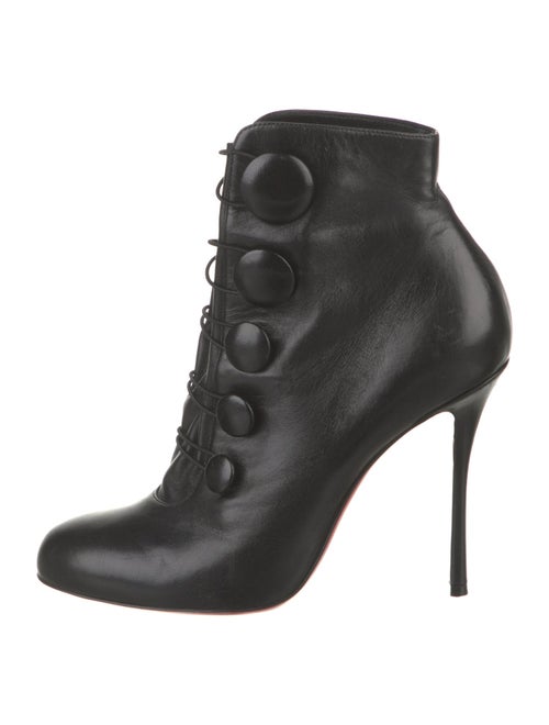 Christian Louboutin Leather Lace-Up Boots