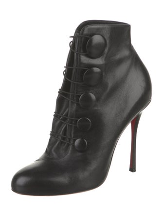 Christian Louboutin Leather Lace-Up Boots