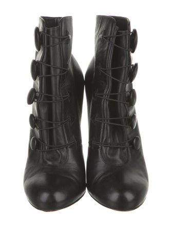 Christian Louboutin Leather Lace-Up Boots