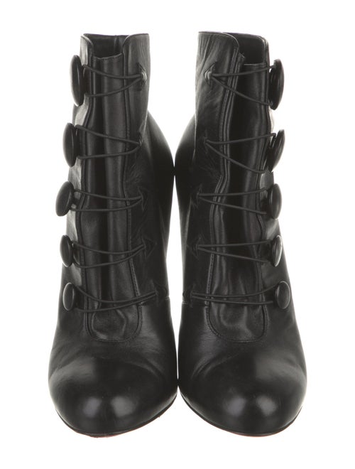 Christian Louboutin Leather Lace-Up Boots
