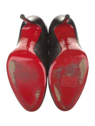 Christian Louboutin Leather Lace-Up Boots