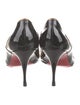 Christian Louboutin Patent Leather Mesh Accents Pumps