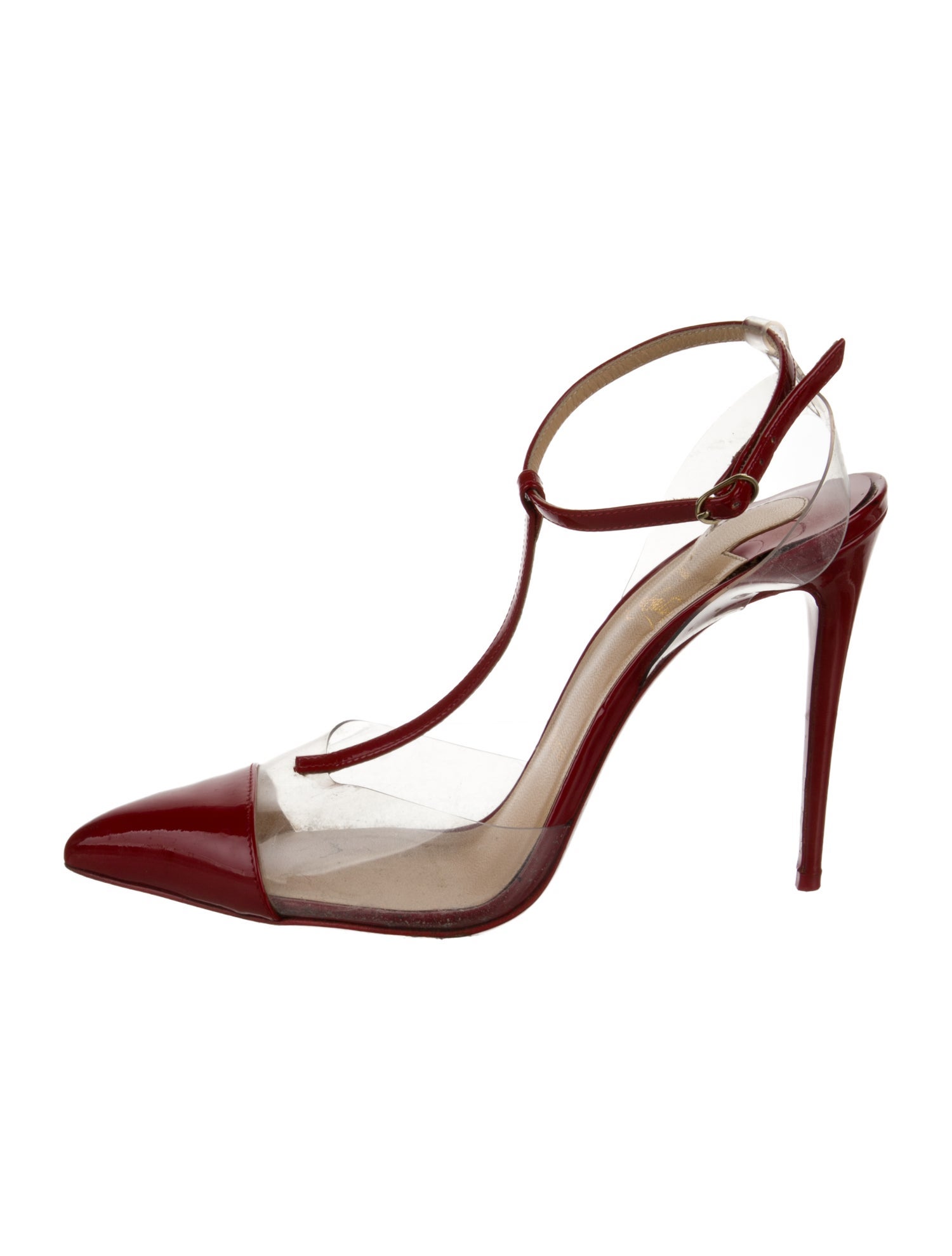 Christian Louboutin PVC T-Strap Pumps