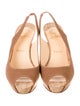Christian Louboutin Canvas Slingback Pumps