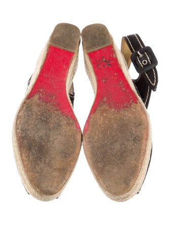 Christian Louboutin Canvas Printed Espadrilles