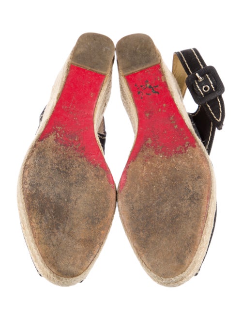 Christian Louboutin Canvas Printed Espadrilles