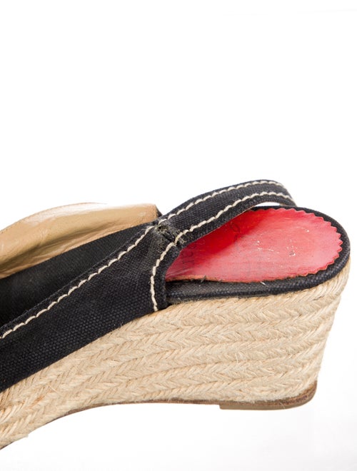 Christian Louboutin Canvas Printed Espadrilles
