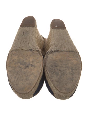 Christian Louboutin Canvas Beaded Accents D'Orsay Pumps