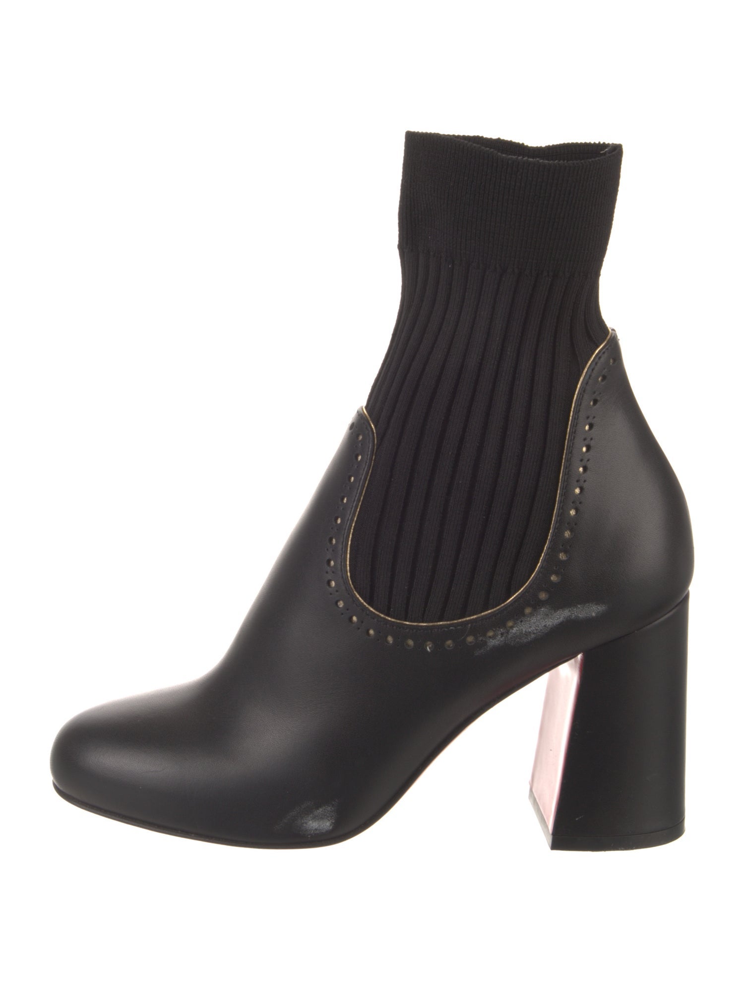Christian Louboutin Leather Sock Boots