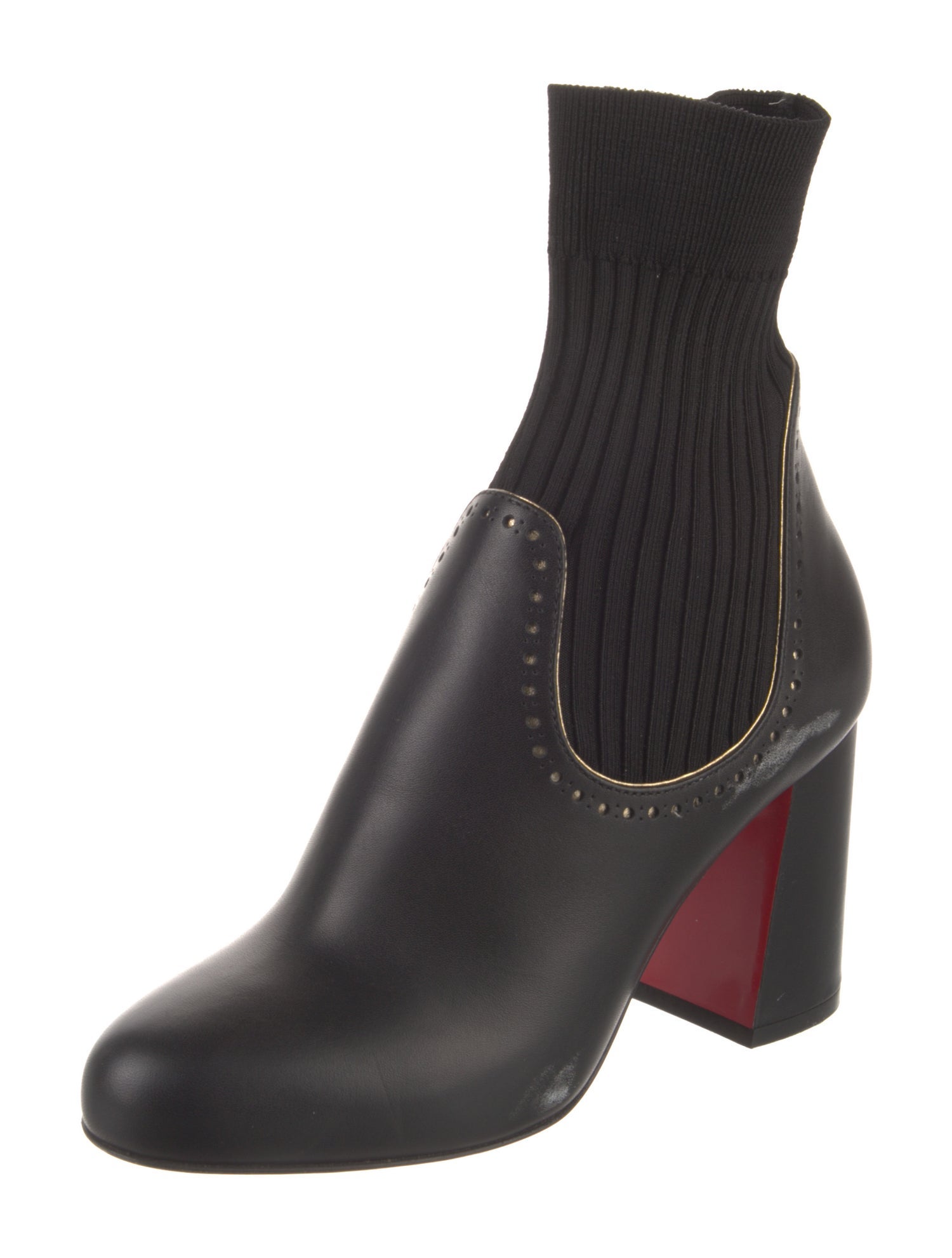 Christian Louboutin Leather Sock Boots