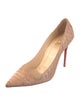 Christian Louboutin Python Animal Print Pumps