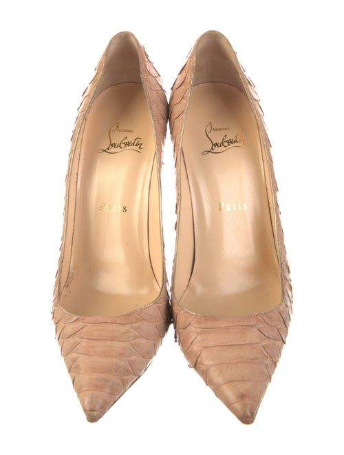 Christian Louboutin Python Animal Print Pumps