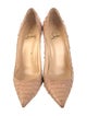 Christian Louboutin Python Animal Print Pumps