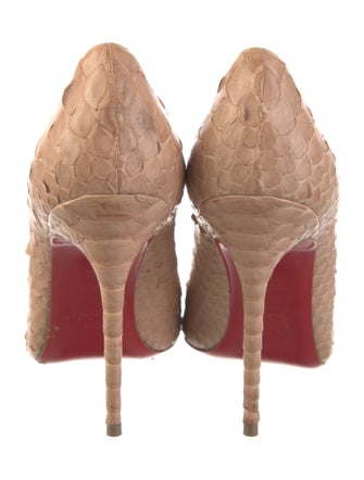 Christian Louboutin Python Animal Print Pumps