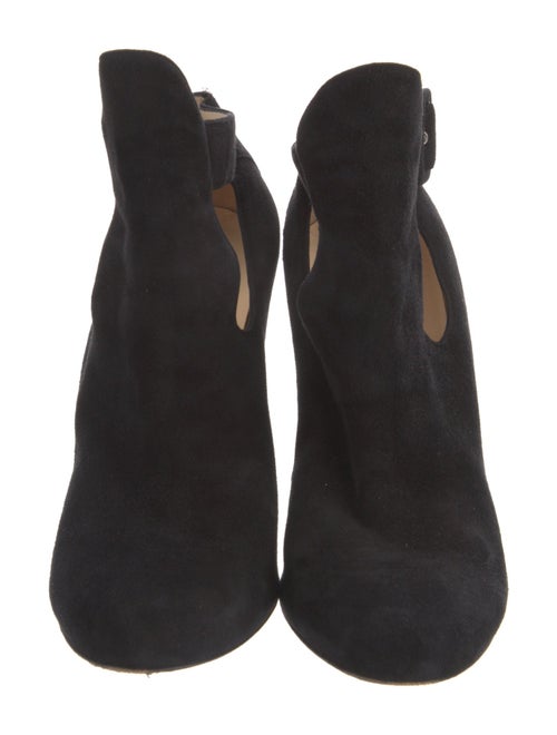 Christian Louboutin Suede Cutout Accent T-Strap Pumps