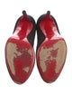 Christian Louboutin Suede Cutout Accent T-Strap Pumps